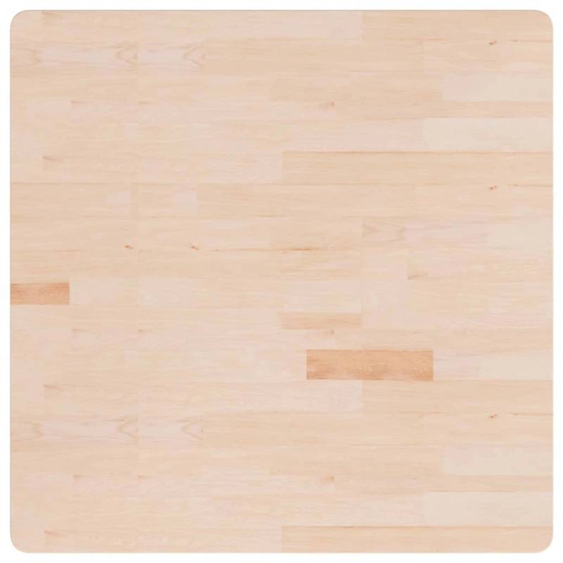 vidaXL Tischplatte Quadratisch 90x90x2,5 cm Eichenholz Unbehandelt von VIDAXL