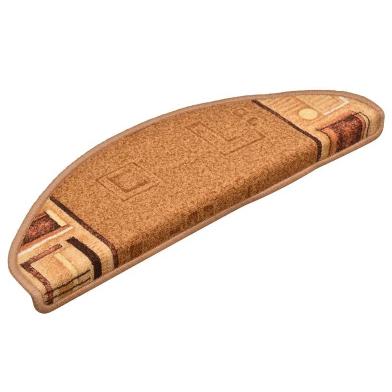 VidaXL Treppenmatten Selbstklebend 15 Stk. Beige 65x21x4 cm von VIDAXL