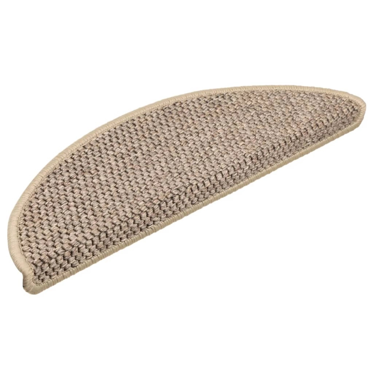 VidaXL Treppenmatten Selbstklebend Sisal 15 Stk. 56x17x3cm Dunkelbeige von VIDAXL