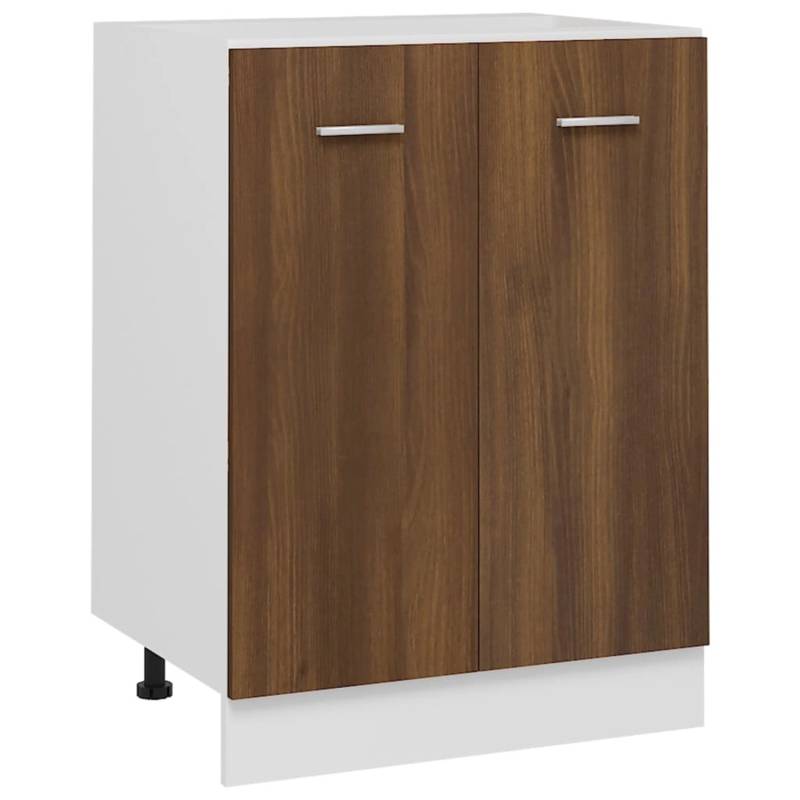 vidaXL Unterschrank Braun Eichen-Optik 60x46x81,5 cm Holzwerkstoff von VIDAXL