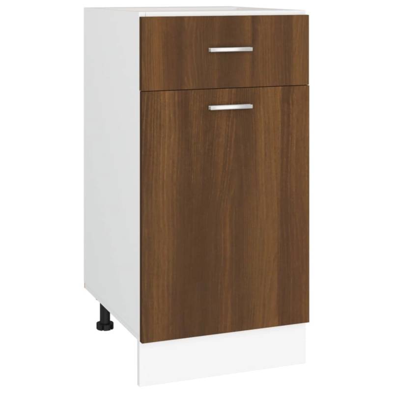 vidaXL Unterschrank mit Schublade Braun Eichen-Optik 40x46x81,5 cm von VIDAXL