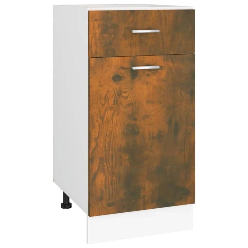 vidaXL Unterschrank mit Schublade Räuchereiche 40x46x81,5 cm von VIDAXL