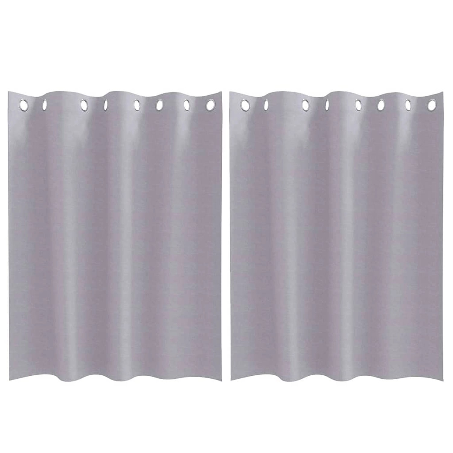 vidaXL Verdunkelungs-Vorhänge mit Ringen Metallic Grau Polyester 4107358 vidaXL Verdunkelungs-Vorhänge mit Ringen Metallic Grau Polyester 4107358 von VIDAXL