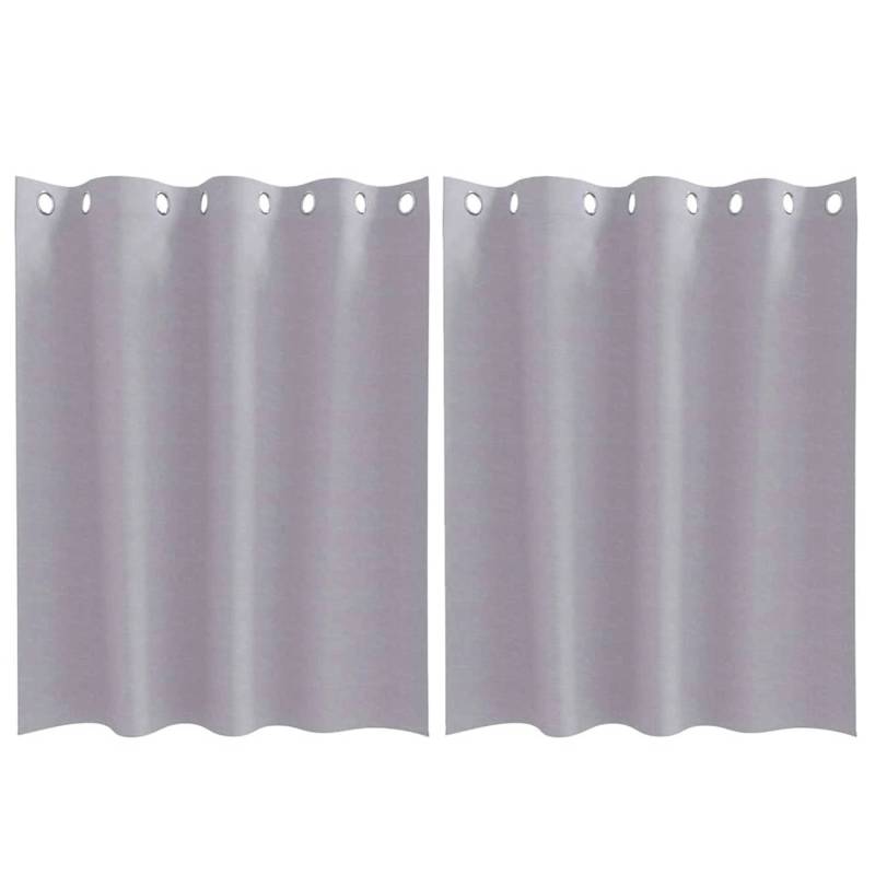 vidaXL Verdunkelungs-Vorhänge mit Ringen Metallic Grau Polyester 4107358 vidaXL Verdunkelungs-Vorhänge mit Ringen Metallic Grau Polyester 4107358 von VIDAXL