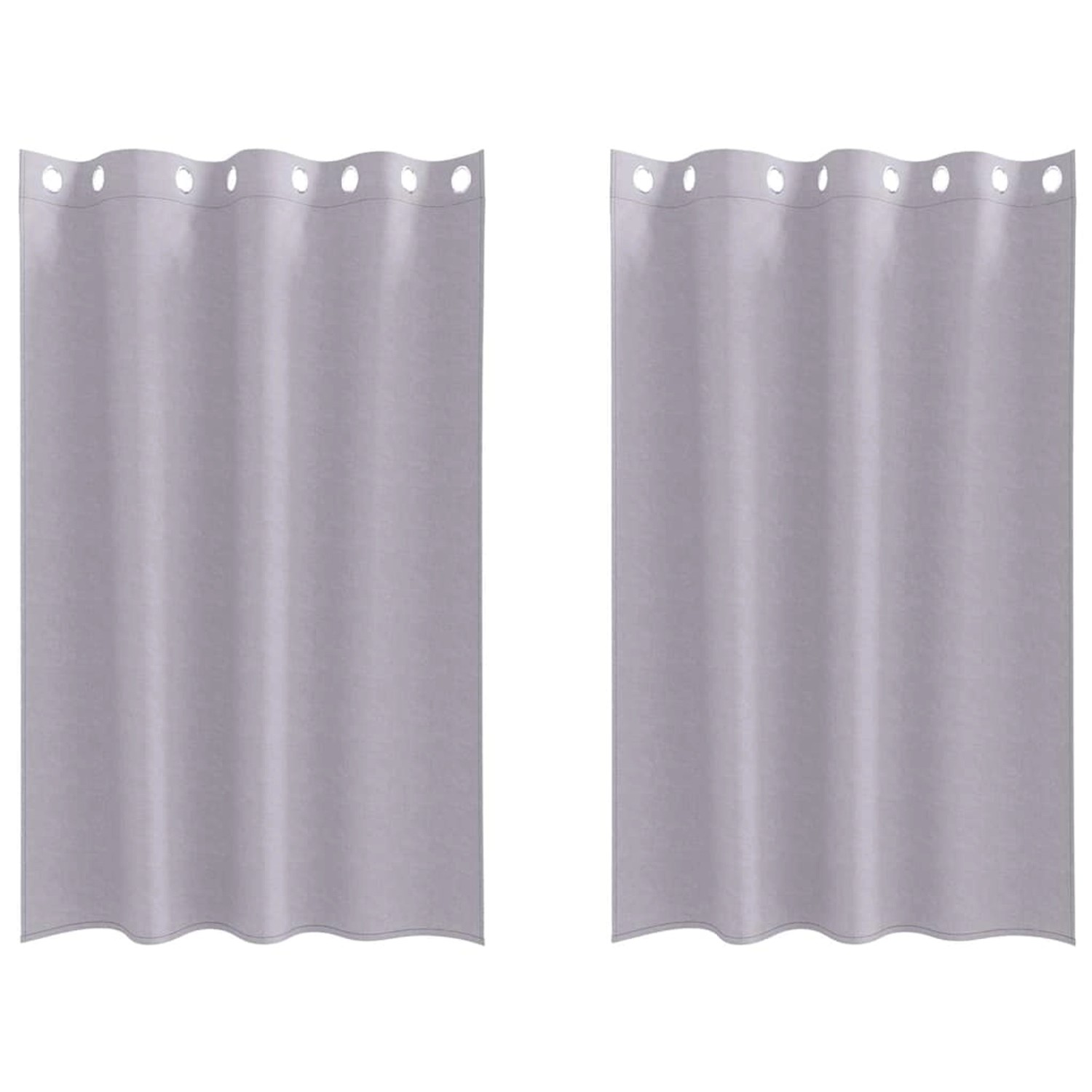 vidaXL Verdunkelungs-Vorhänge mit Ringen Metallic Grau Polyester 4107359 vidaXL Verdunkelungs-Vorhänge mit Ringen Metallic Grau Polyester 4107359 von VIDAXL