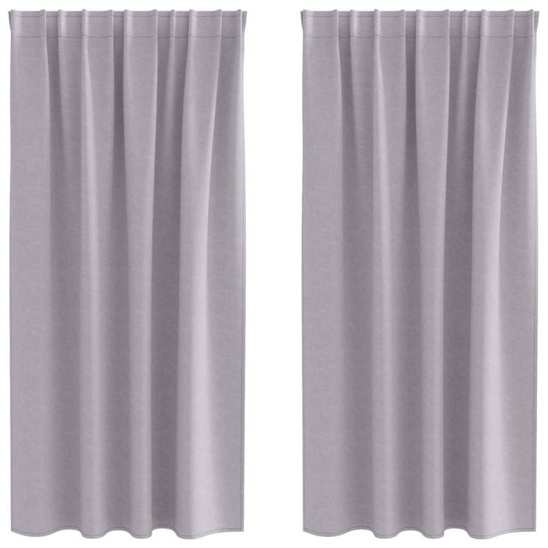 vidaXL Verdunkelungs-Vorhänge mit Ringen Metallic Grau Polyester 4107469 vidaXL Verdunkelungs-Vorhänge mit Ringen Metallic Grau Polyester 4107469 von VIDAXL