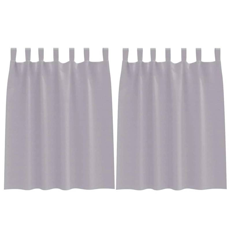 vidaXL Verdunkelungs-Vorhänge mit Ringen Metallic Grau Polyester 4107578 vidaXL Verdunkelungs-Vorhänge mit Ringen Metallic Grau Polyester 4107578 von VIDAXL