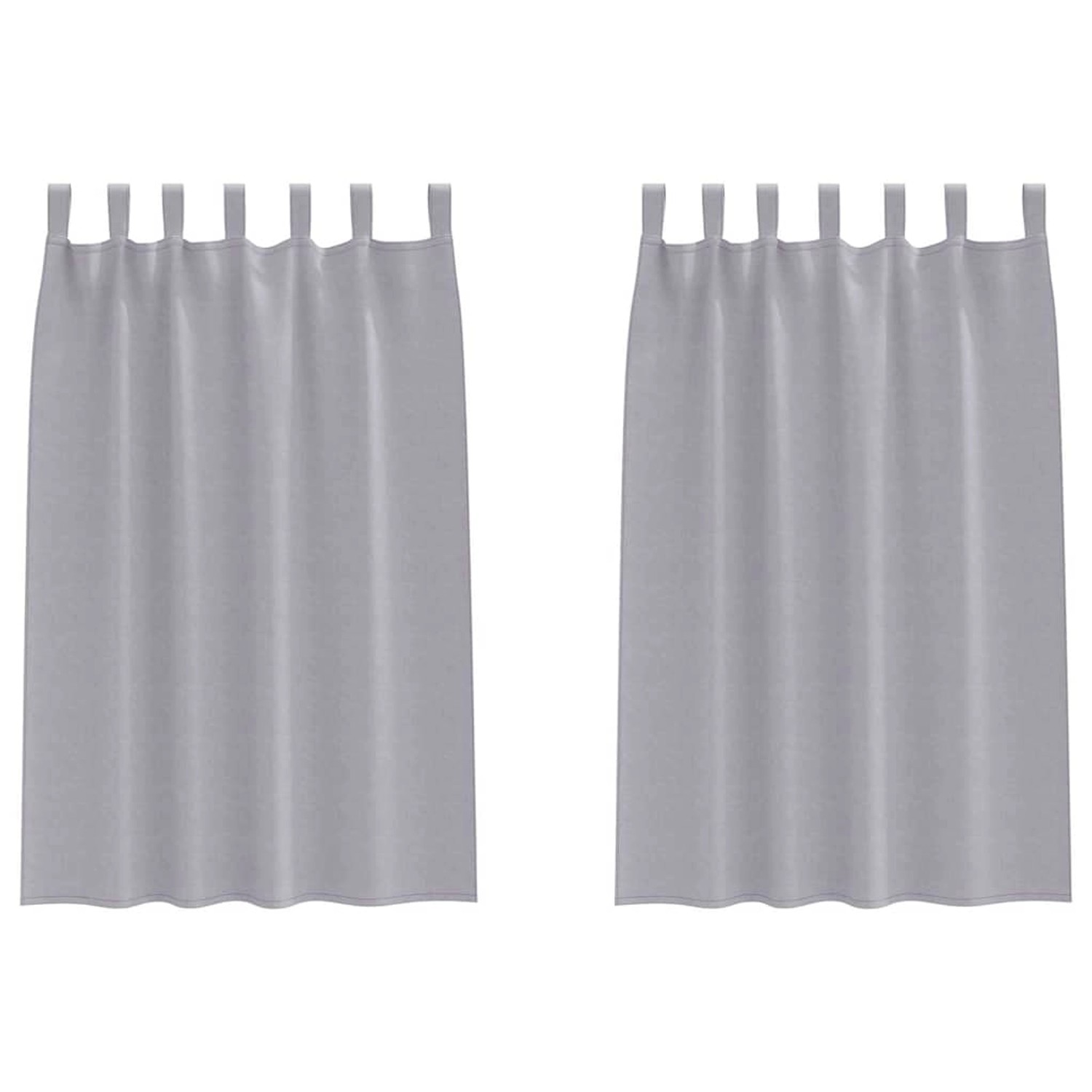 vidaXL Verdunkelungs-Vorhänge mit Ringen Metallic Grau Polyester 4107579 vidaXL Verdunkelungs-Vorhänge mit Ringen Metallic Grau Polyester 4107579 von VIDAXL