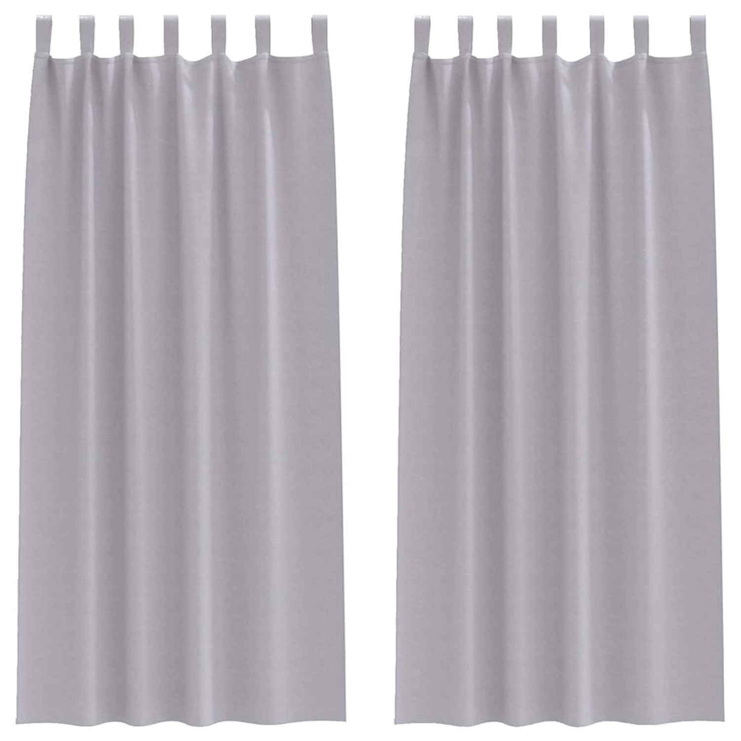 vidaXL Verdunkelungs-Vorhänge mit Ringen Metallic Grau Polyester 4107581 vidaXL Verdunkelungs-Vorhänge mit Ringen Metallic Grau Polyester 4107581 von VIDAXL