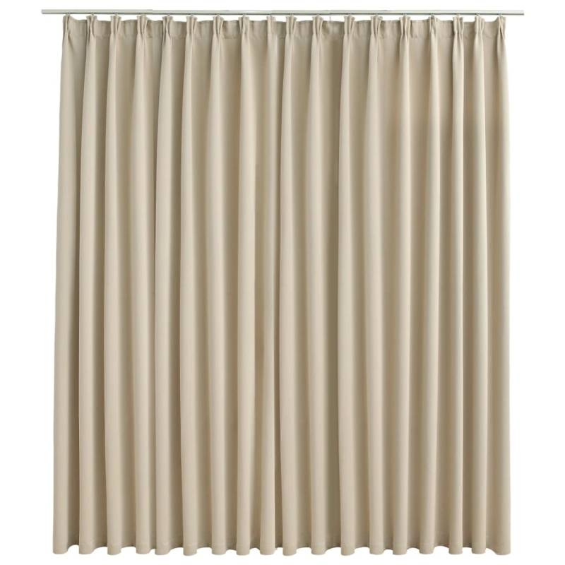 vidaXL Verdunkelungsvorhang mit Haken Beige 290 x 245 cm von VIDAXL