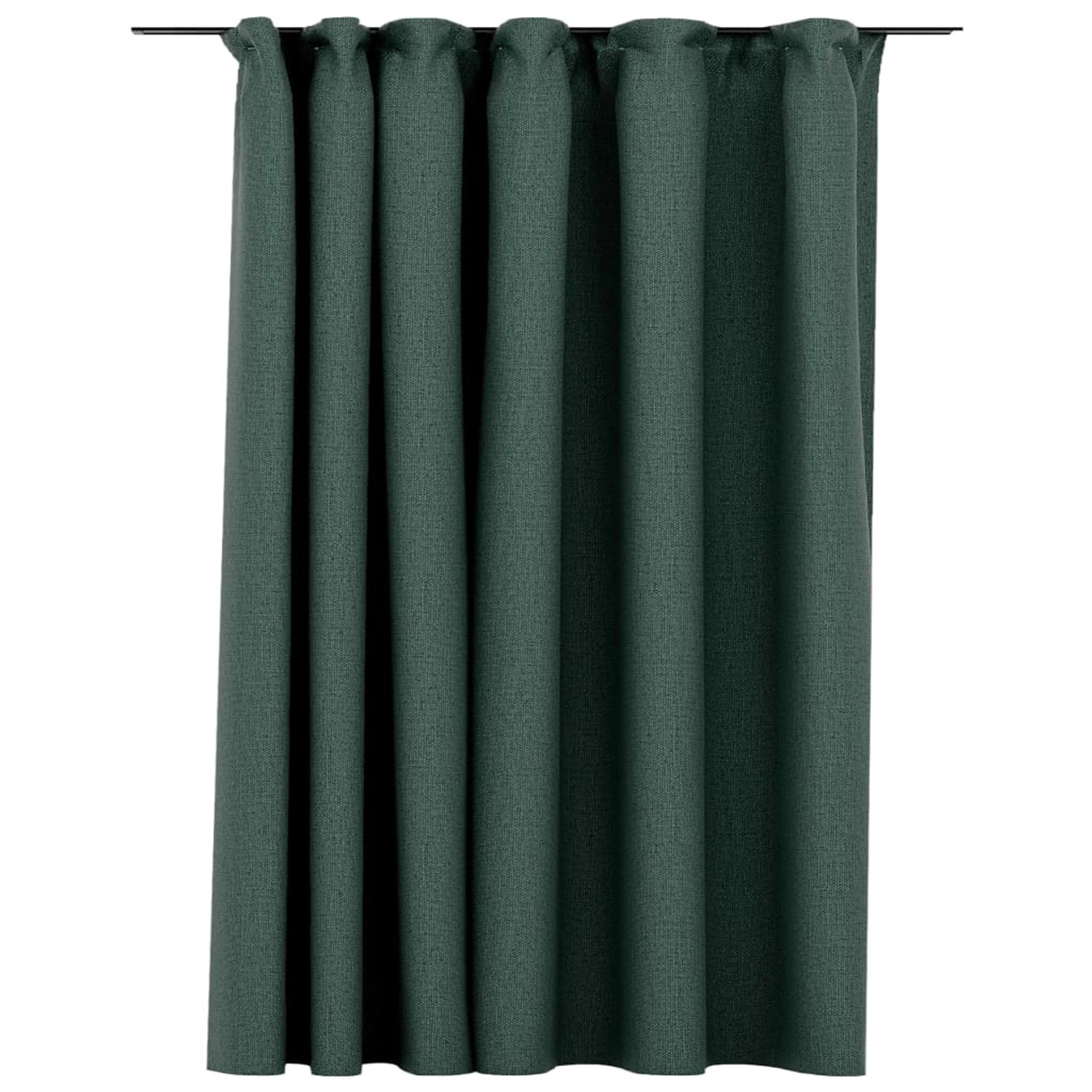 vidaXL Verdunkelungsvorhang mit Haken Leinenoptik Grün 290x245 cm vidaXL Verdunkelungsvorhang mit Haken Leinenoptik Grün 290x245 cm von VIDAXL