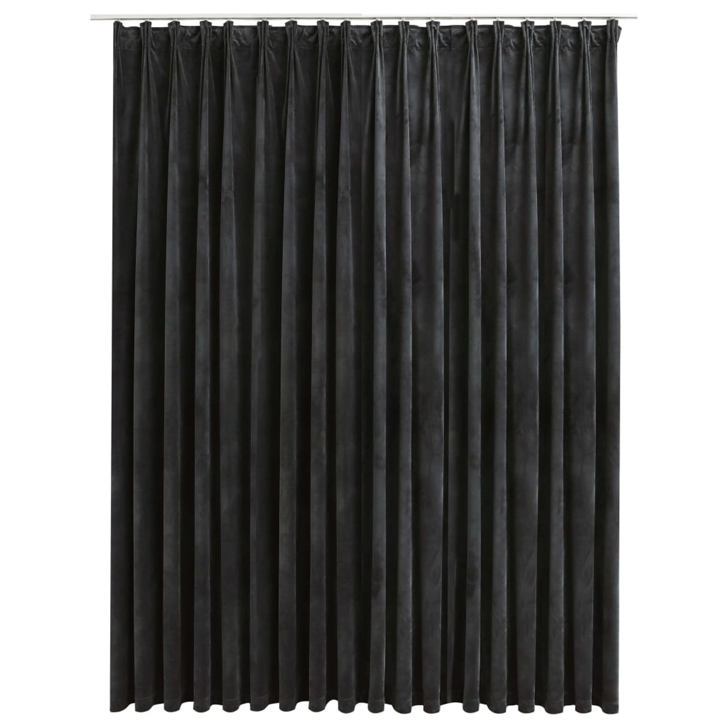 vidaXL Verdunkelungsvorhang mit Haken Samt Anthrazit 290 x 245 cm vidaXL Verdunkelungsvorhang mit Haken Samt Anthrazit 290 x 245 cm von VIDAXL