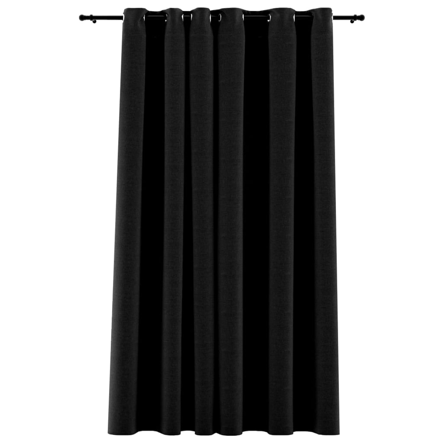 vidaXL Verdunkelungsvorhang mit Ösen Leinenoptik Anthrazit 290x245 cm vidaXL Verdunkelungsvorhang mit Ösen Leinenoptik Anthrazit 290x245 cm von VIDAXL