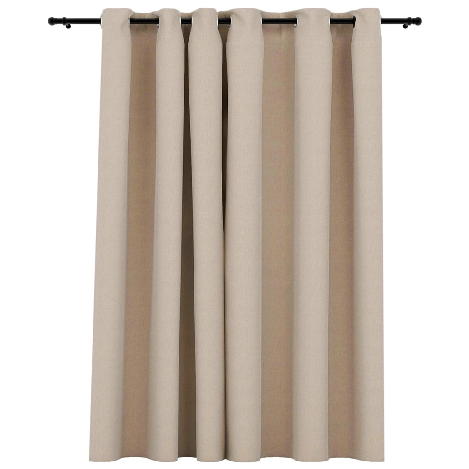 vidaXL Verdunkelungsvorhang mit Ösen Leinenoptik Beige 290x245 cm vidaXL Verdunkelungsvorhang mit Ösen Leinenoptik Beige 290x245 cm von VIDAXL