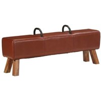 vidaXL Vintage Turnbock-Bank mit Griffen Echtes Ziegenleder vidaXL Vintage Turnbock-Bank mit Griffen Echtes Ziegenleder von VIDAXL