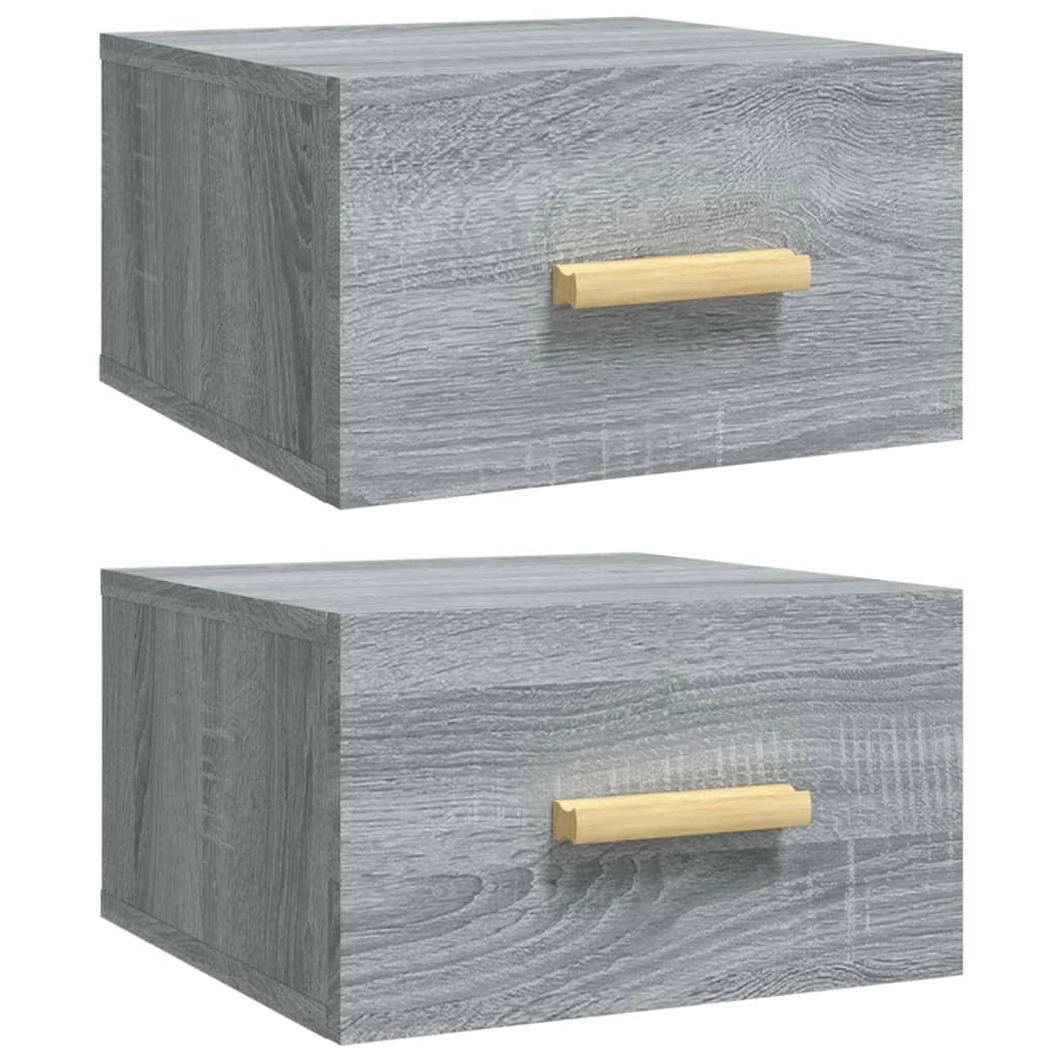 vidaXL Wand-Nachttische 2 Stk Grau Sonoma 35x35x20 cm vidaXL Wand-Nachttische 2 Stk Grau Sonoma 35x35x20 cm von VIDAXL