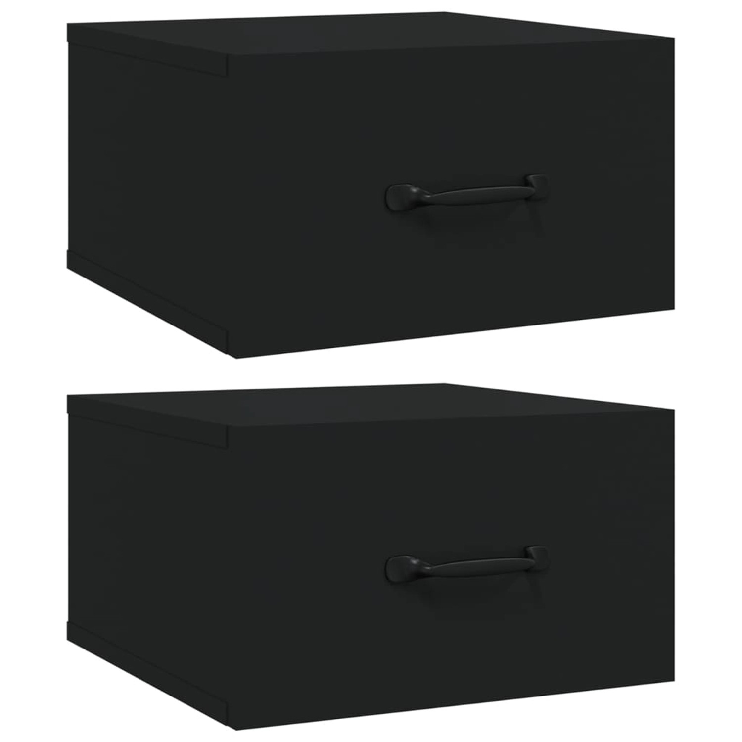 vidaXL Wand-Nachttische 2 Stk Schwarz 35x35x20 cm Modell 1 vidaXL Wand-Nachttische 2 Stk Schwarz 35x35x20 cm Modell 1 von VIDAXL