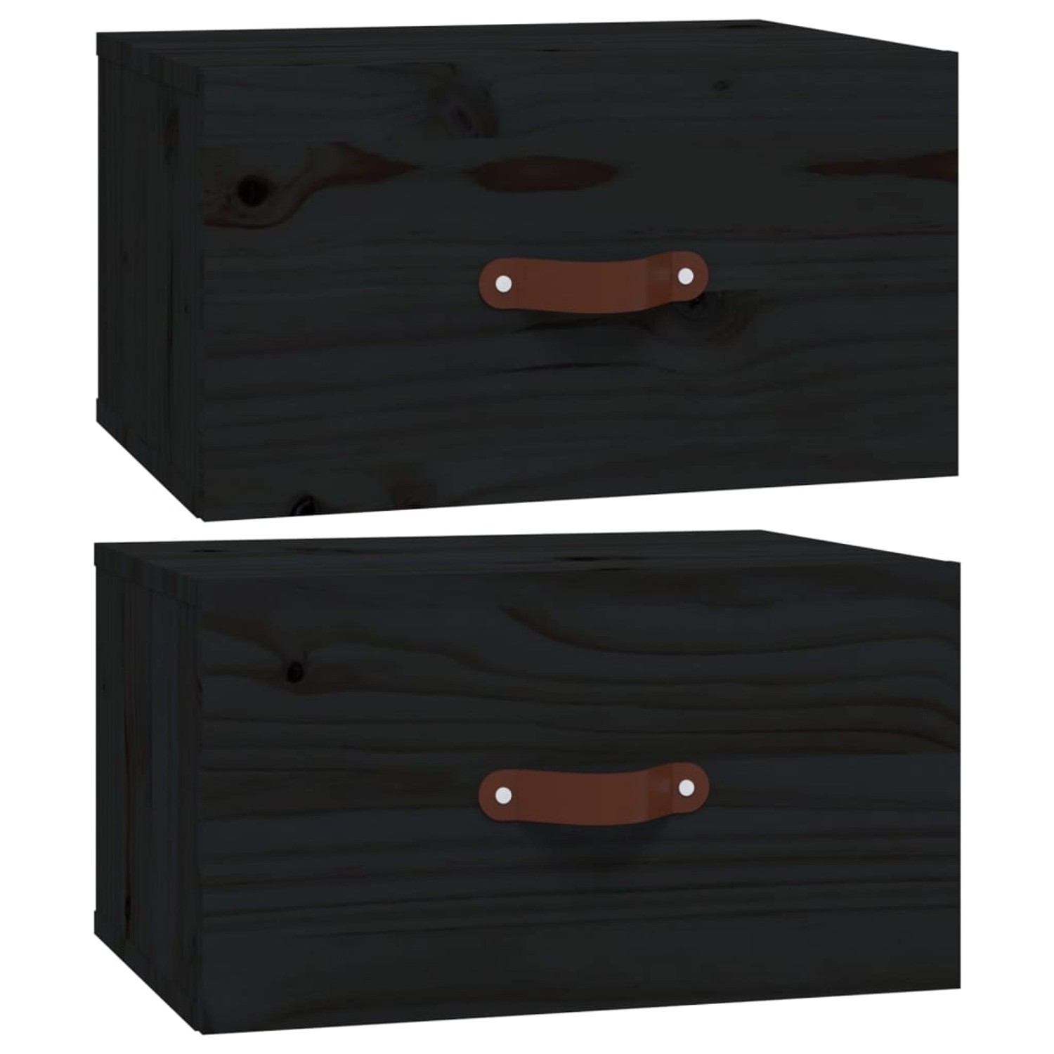 vidaXL Wand-Nachttische 2 Stk Schwarz 40x29,5x22 cm vidaXL Wand-Nachttische 2 Stk Schwarz 40x29,5x22 cm von VIDAXL