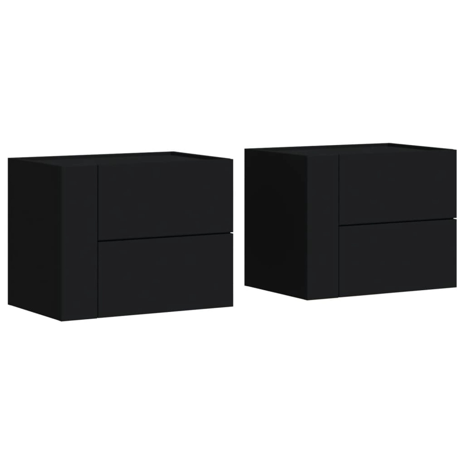 vidaXL Wand-Nachttische 2 Stk Schwarz 45x30x35 cm Modell 1 vidaXL Wand-Nachttische 2 Stk Schwarz 45x30x35 cm Modell 1 von VIDAXL