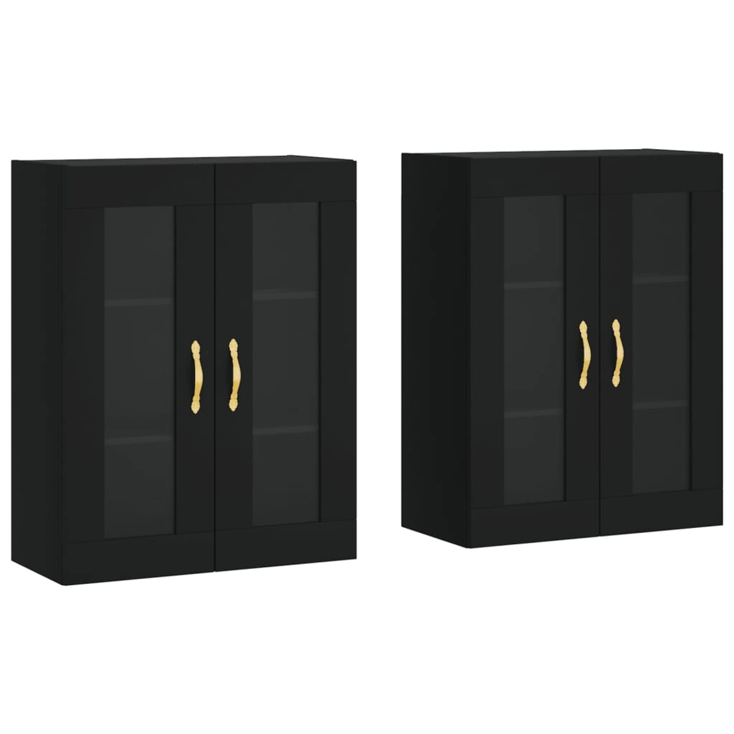 vidaXL Wandschränke 2 Stk Schwarz Holzwerkstoff 3197922 vidaXL Wandschränke 2 Stk Schwarz Holzwerkstoff 3197922 von VIDAXL