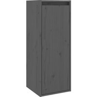 Wandschrank Badschrank Grau 30x30x80 cm Massivholz Kiefer vidaXL von BONNEVIE