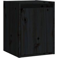Wandschrank Schwarz 30x30x40 cm Massivholz Kiefer Vidaxl von VIDAXL