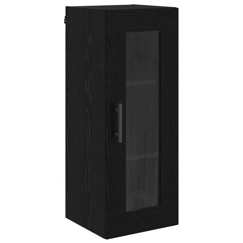 vidaXL Wandschrank Schwarz Eichen-Optik 34,5 x 34 x 90 cm 882627 von VIDAXL