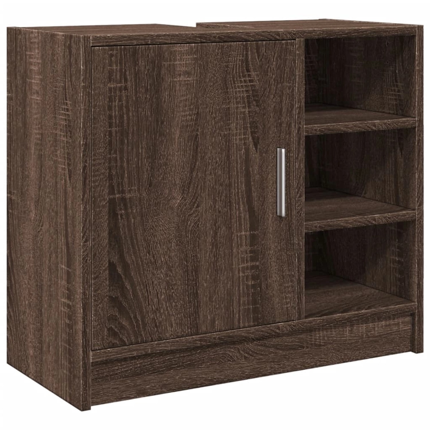 vidaXL Waschbeckenschrank Braun Eichen-Optik 63x29x55 cm Holzwerkstoff Modell 1 von VIDAXL