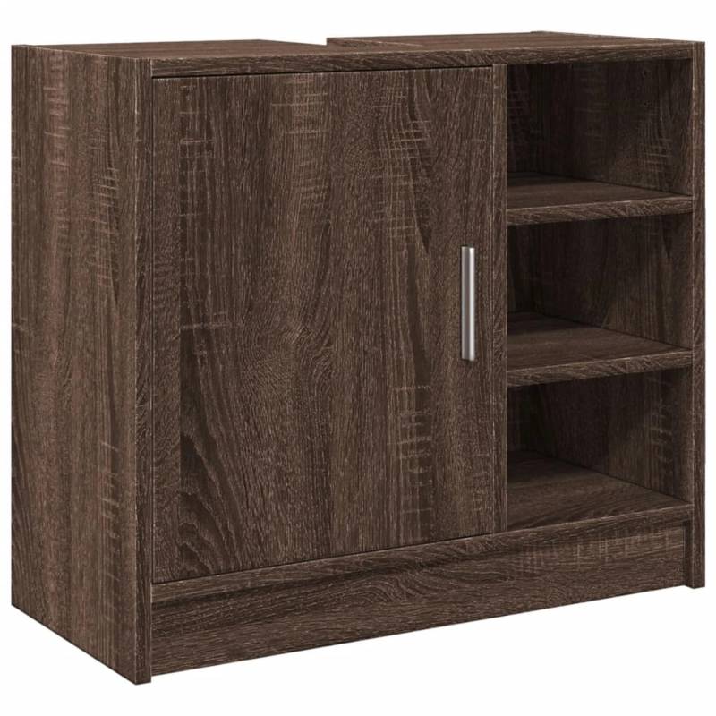 vidaXL Waschbeckenschrank Braun Eichen-Optik 63x29x55 cm Holzwerkstoff Modell 1 von VIDAXL