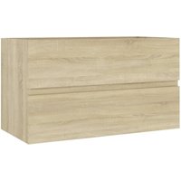 Waschbeckenunterschrank,Waschtischunterschrank Sonoma-Eiche 80x38,5x45cm Holzwerkstoff vidaXL von BONNEVIE