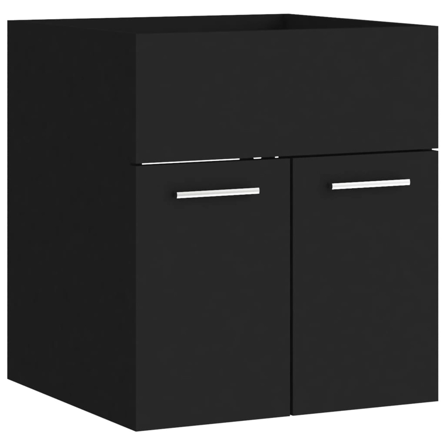 vidaXL Waschbeckenunterschrank Schwarz 41x38,5x46 cm Holzwerkstoff vidaXL Waschbeckenunterschrank Schwarz 41x38,5x46 cm Holzwerkstoff von VIDAXL