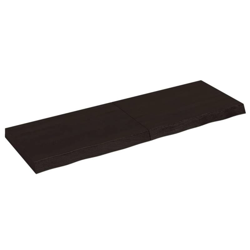 vidaXL Waschtischplatte Dunkelgrau 120x40x6 cm Massivholz Behandelt von VIDAXL
