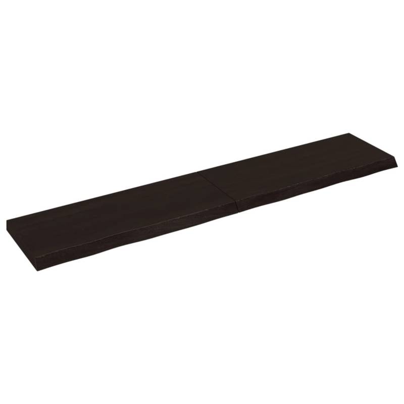 vidaXL Waschtischplatte Dunkelgrau 200x40x6 cm Massivholz Behandelt von VIDAXL