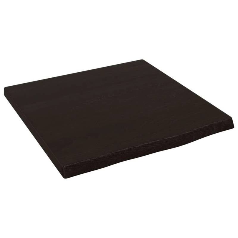vidaXL Waschtischplatte Dunkelgrau 40x40x4 cm Massivholz Behandelt von VIDAXL