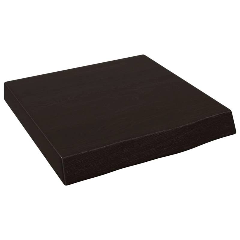 vidaXL Waschtischplatte Dunkelgrau 40x40x6 cm Massivholz Behandelt von VIDAXL