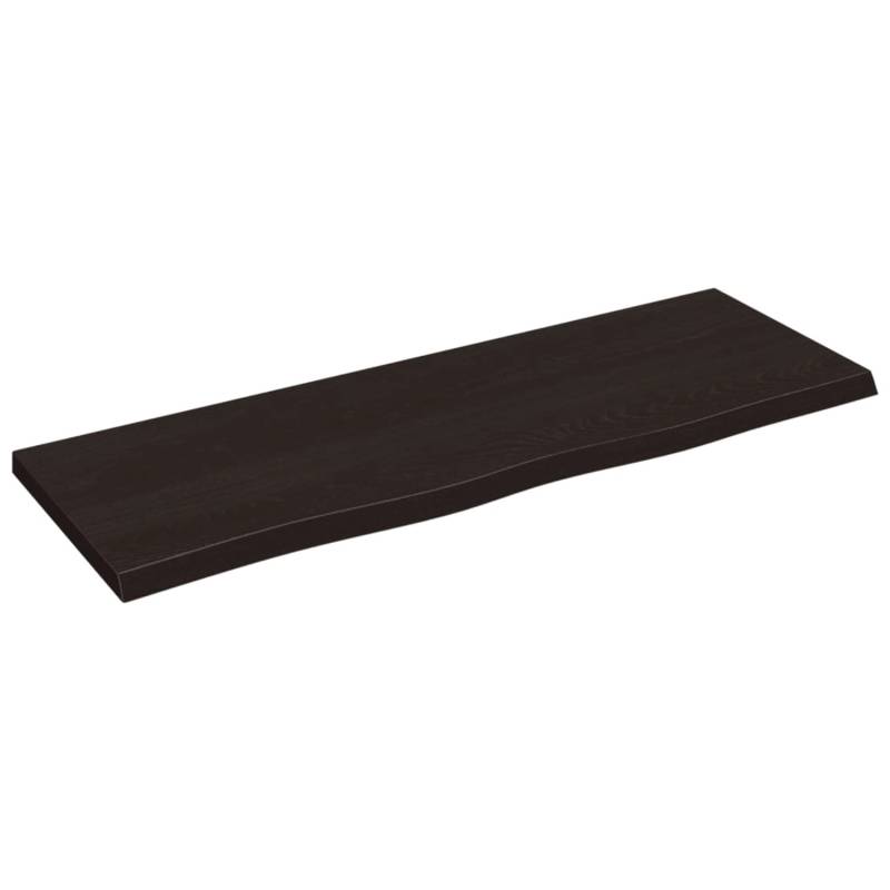 vidaXL Waschtischplatte Dunkelgrau 80x30x2 cm Massivholz Behandelt von VIDAXL