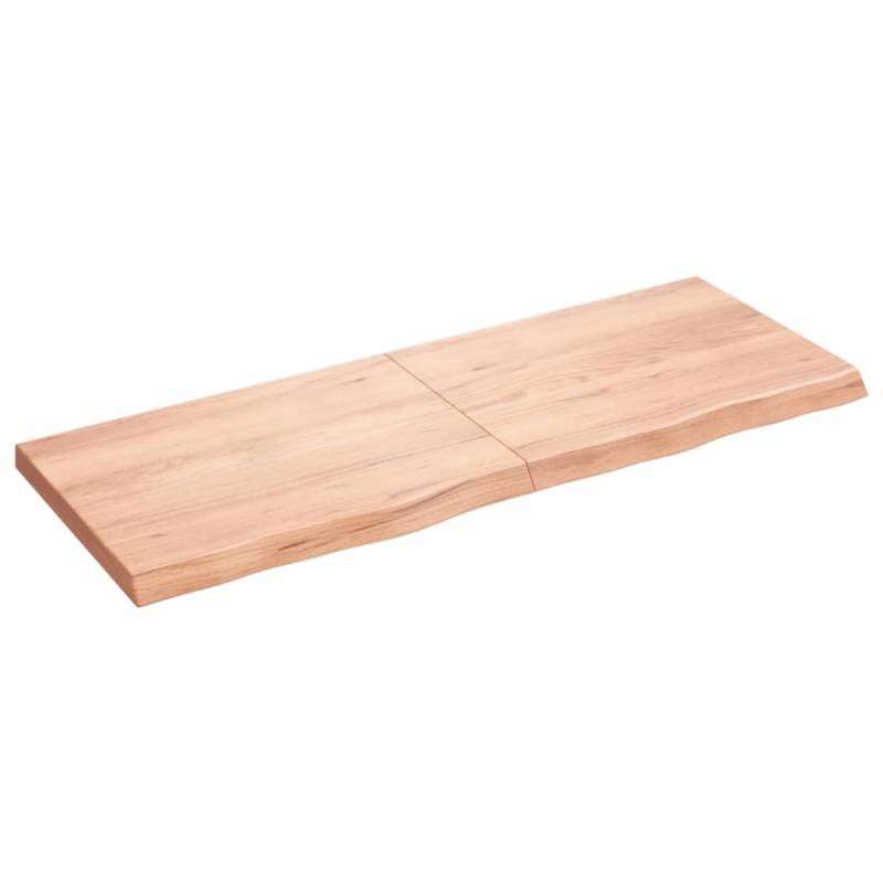 vidaXL Waschtischplatte Hellbraun 160x60x6 cm Massivholz Behandelt von VIDAXL