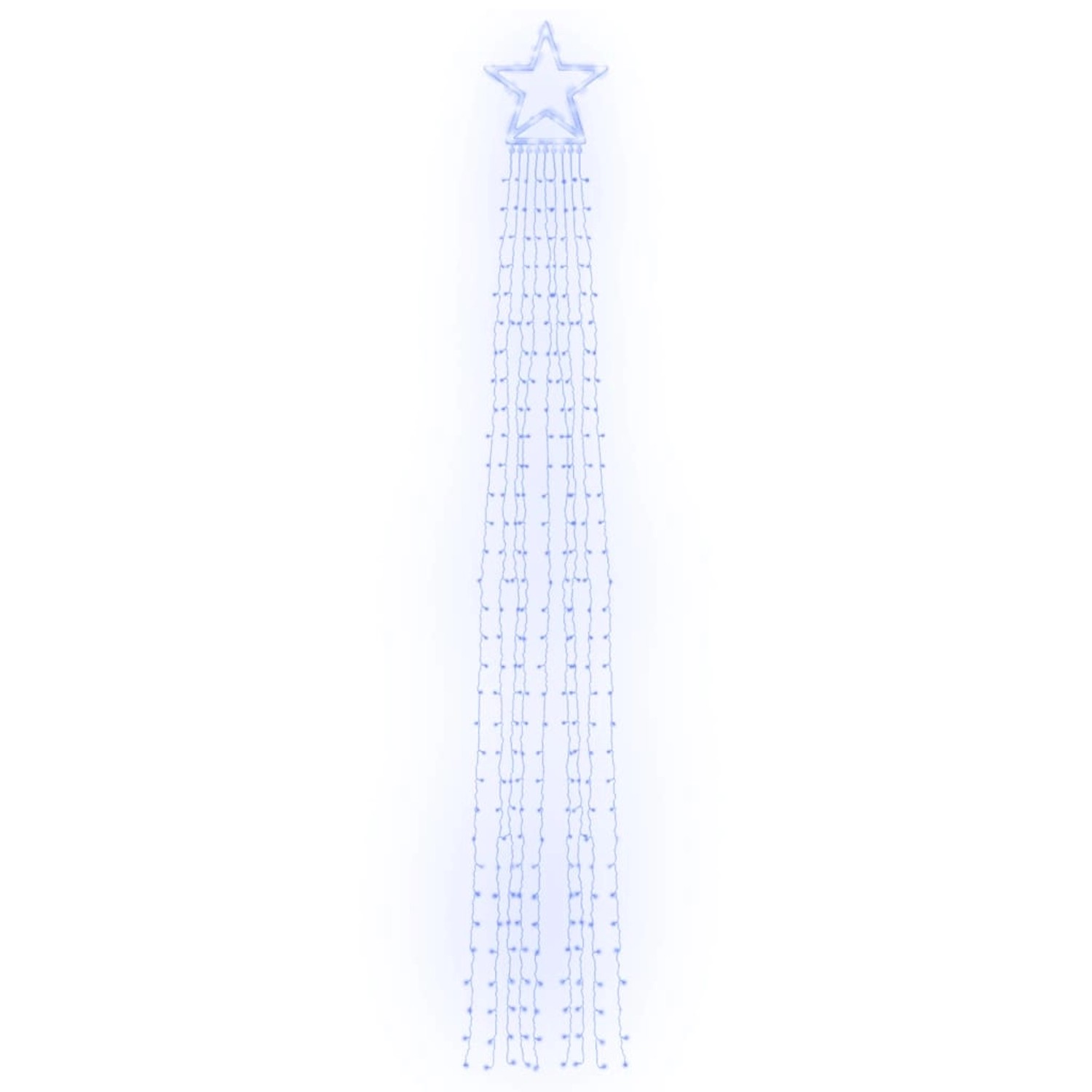 vidaXL Weihnachtsbaum-Beleuchtung 320 LEDs Blau 375 cm 356925 von VIDAXL