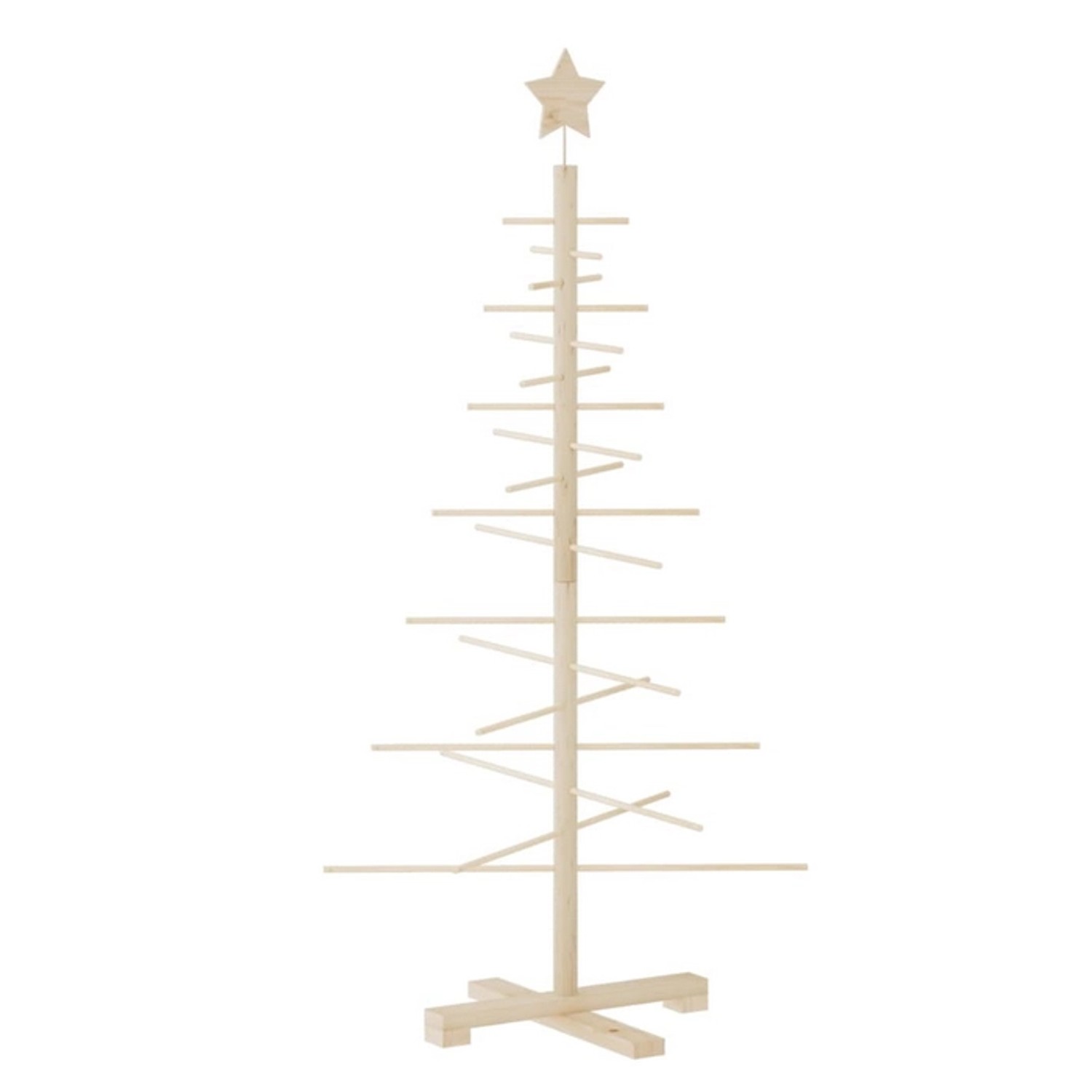 vidaXL Weihnachtsbaum Holz Zum Schmücken 125 cm Massivholz Kiefer vidaXL Weihnachtsbaum Holz Zum Schmücken 125 cm Massivholz Kiefer von VIDAXL