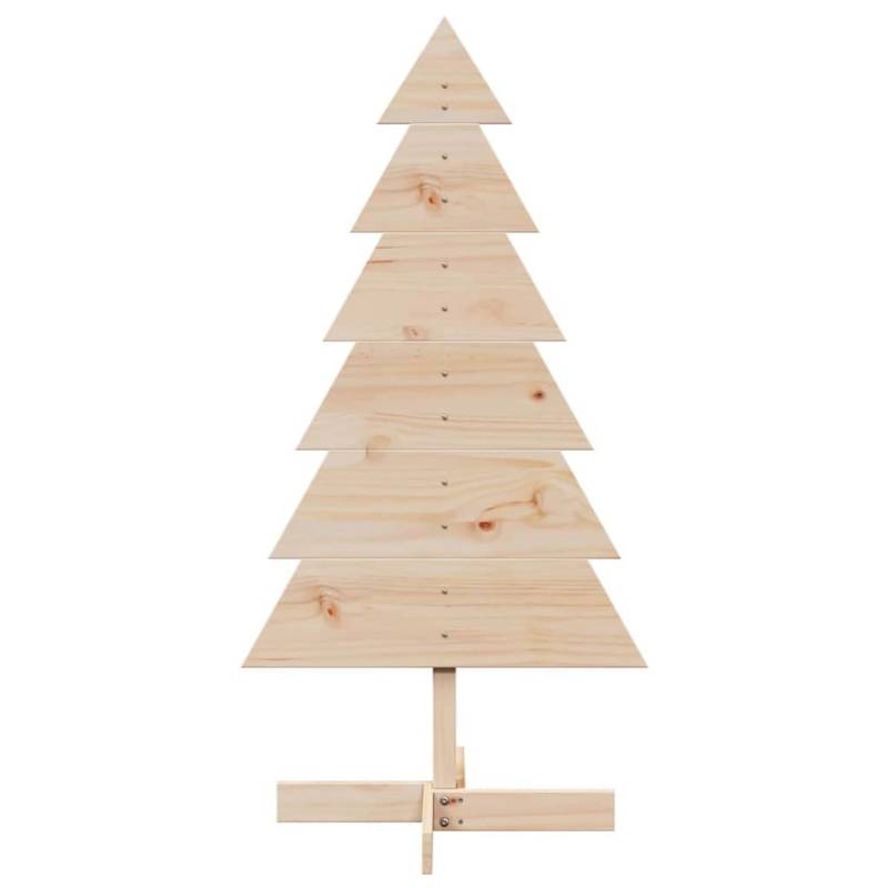 vidaXL Weihnachtsbaum Holz zum Schmücken 120 cm Massivholz Kiefer 858189 von VIDAXL