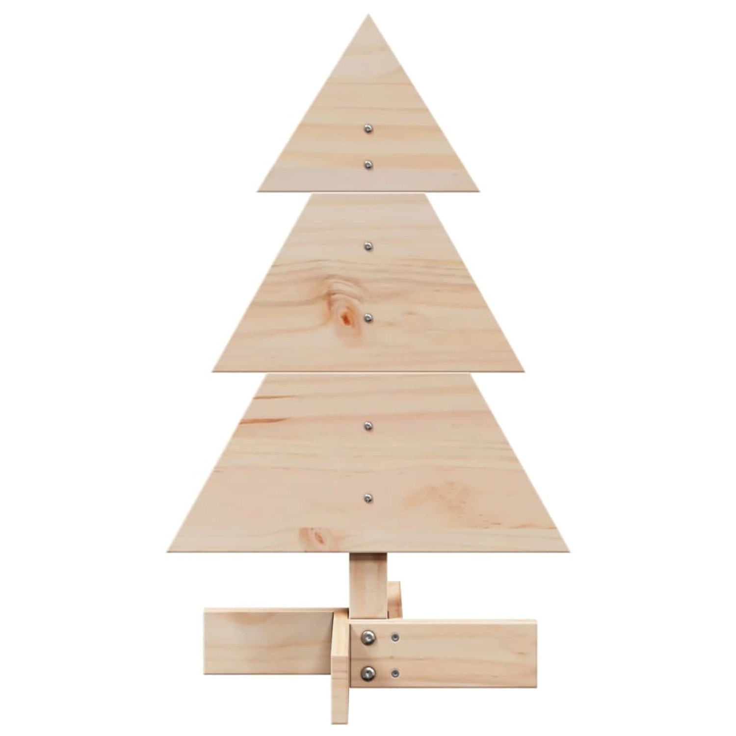 vidaXL Weihnachtsbaum Holz zum Schmücken 60 cm Massivholz Kiefer 858180 vidaXL Weihnachtsbaum Holz zum Schmücken 60 cm Massivholz Kiefer 858180 von VIDAXL