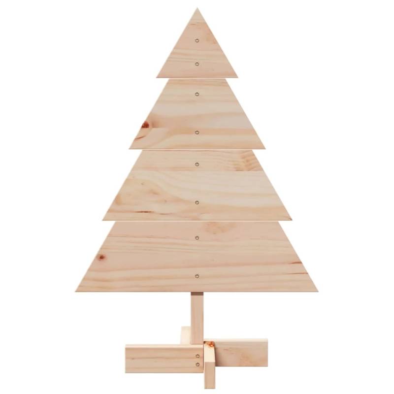 vidaXL Weihnachtsbaum Holz zum Schmücken 70 cm Massivholz 4019699 von VIDAXL