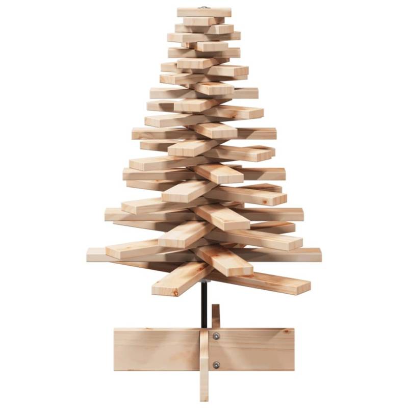 vidaXL Weihnachtsbaum Holz zum Schmücken 80 cm Massivholz Kiefer 858201 von VIDAXL