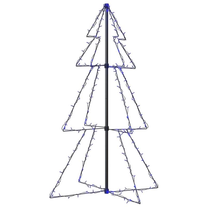 vidaXL Weihnachtsbaum Kegelform 160 LEDs Indoor Outdoor 78x120 cm Modell 2 von VIDAXL