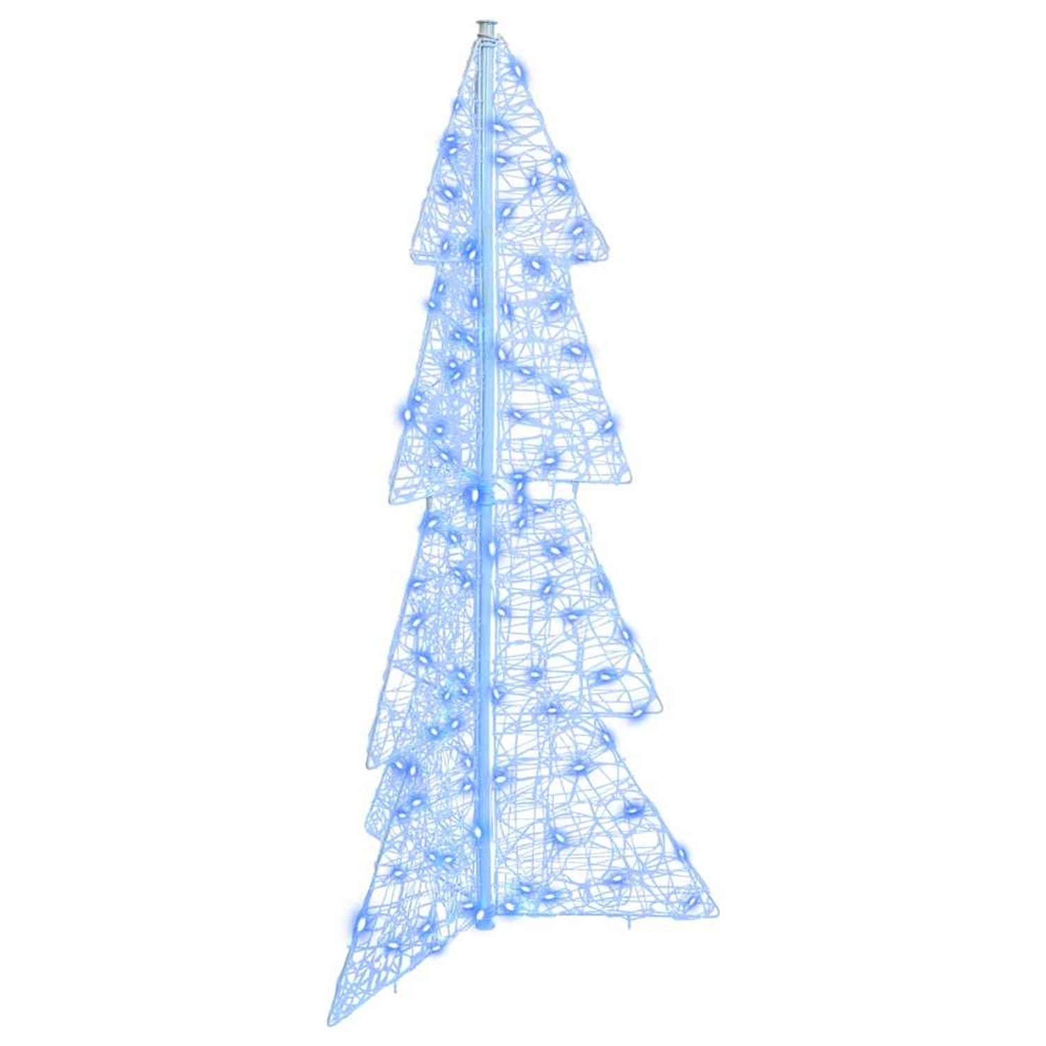 vidaXL Weihnachtsbaum mit 100 LEDs Blau 120 cm Acryl 42019204 von VIDAXL