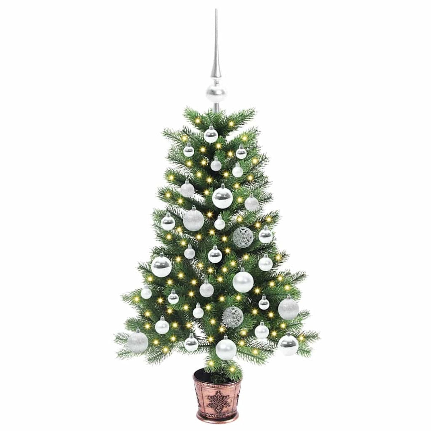 vidaXL Weihnachtsbaum mit 150 LEDs mit Ständer Grün 90 cm PE 3396305 von VIDAXL