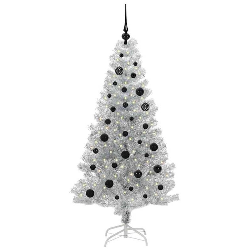 vidaXL Weihnachtsbaum mit 150 LEDs mit Ständer Silber 150 cm PET 3396662 vidaXL Weihnachtsbaum mit 150 LEDs mit Ständer Silber 150 cm PET 3396662 von VIDAXL