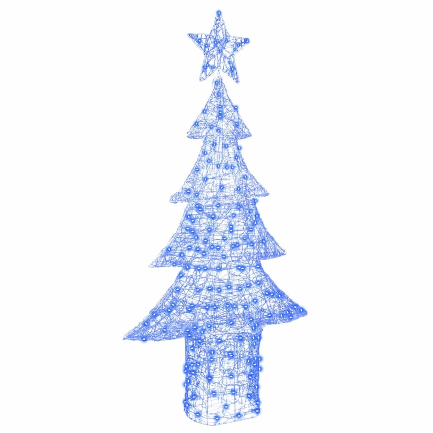 vidaXL Weihnachtsbaum mit 240 LEDs Blau 180 cm Acryl 42018983 von VIDAXL