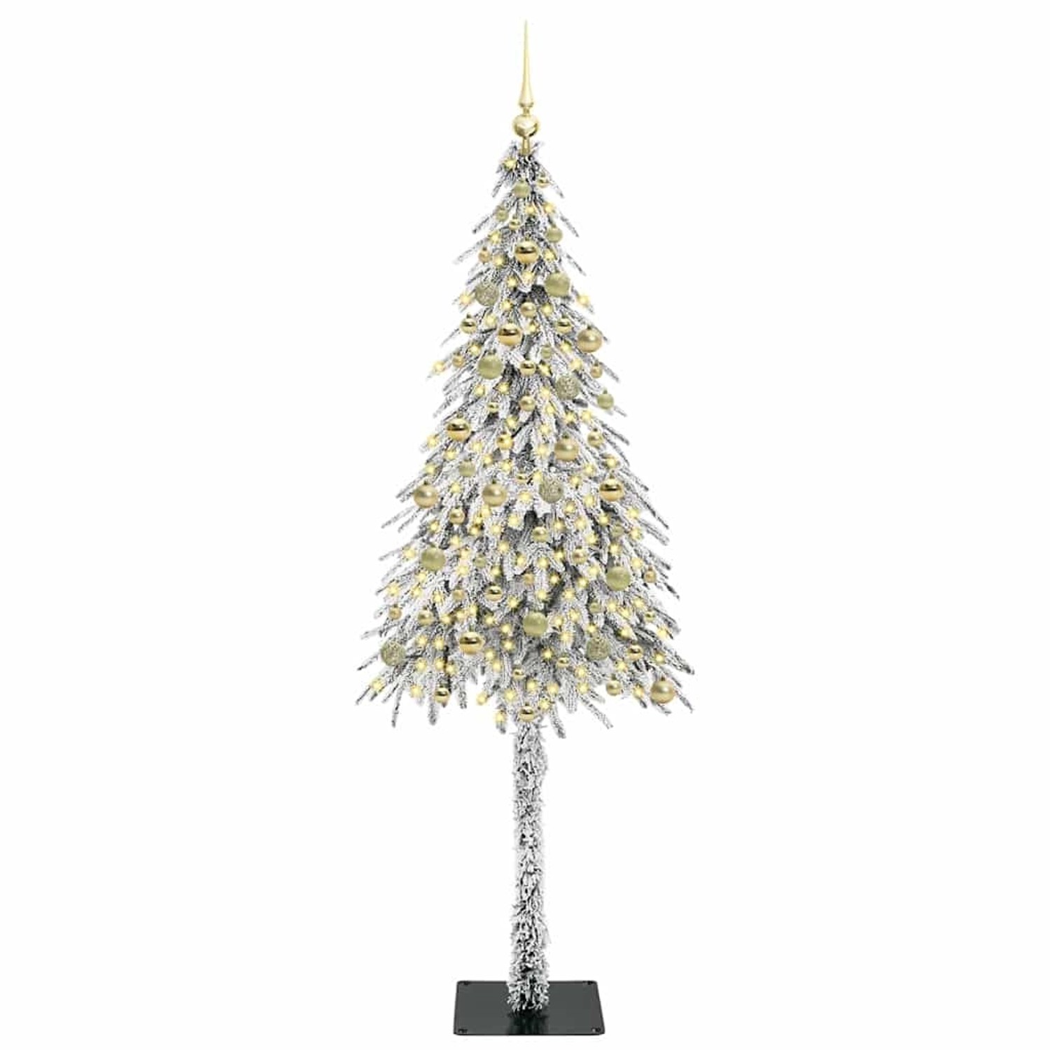 vidaXL Weihnachtsbaum mit 300 LEDs Weiß 210 cm PE und Stahl 3396246 von VIDAXL