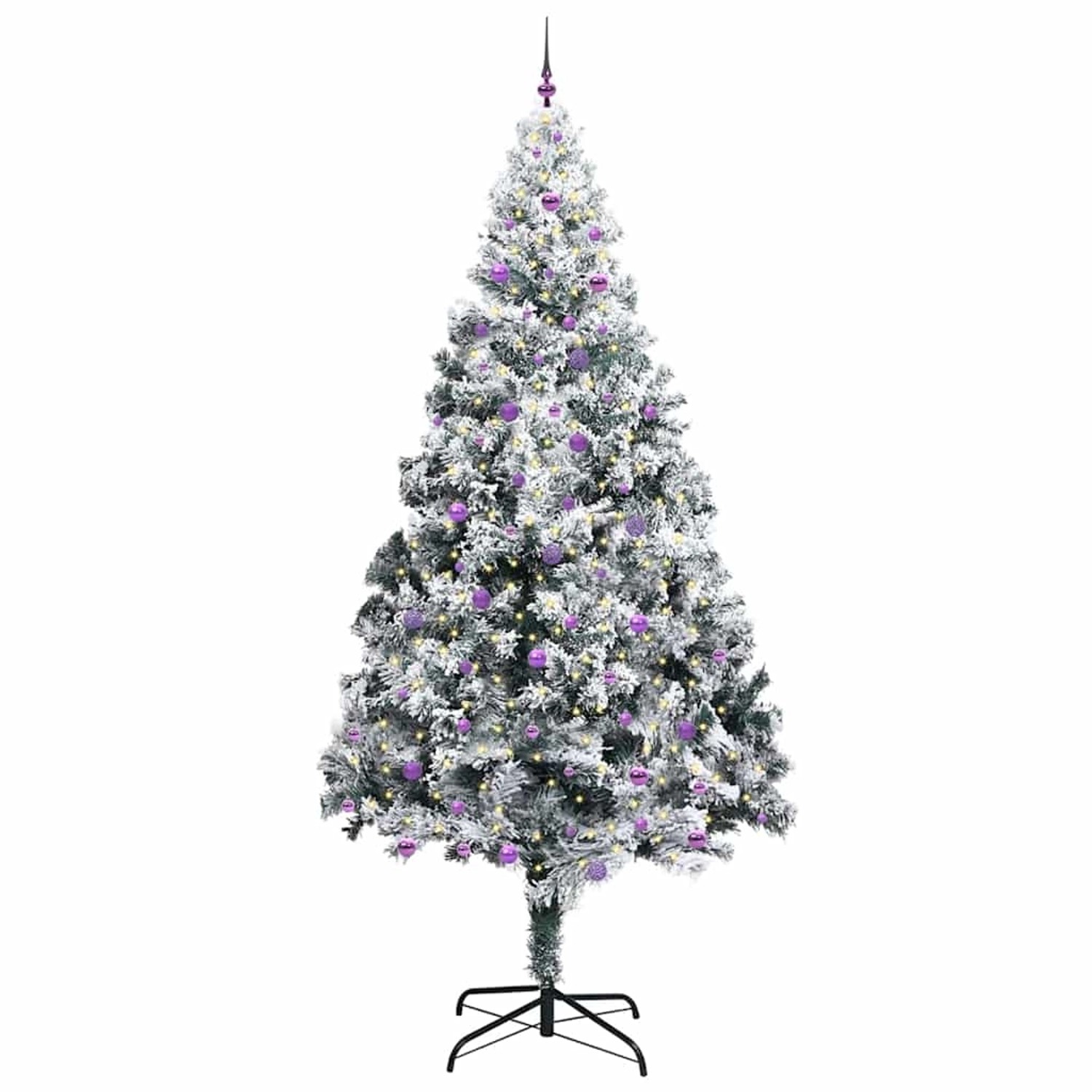 vidaXL Weihnachtsbaum mit 300 LEDs mit Ständer Weiß 300 cm PVC 3394809 von VIDAXL